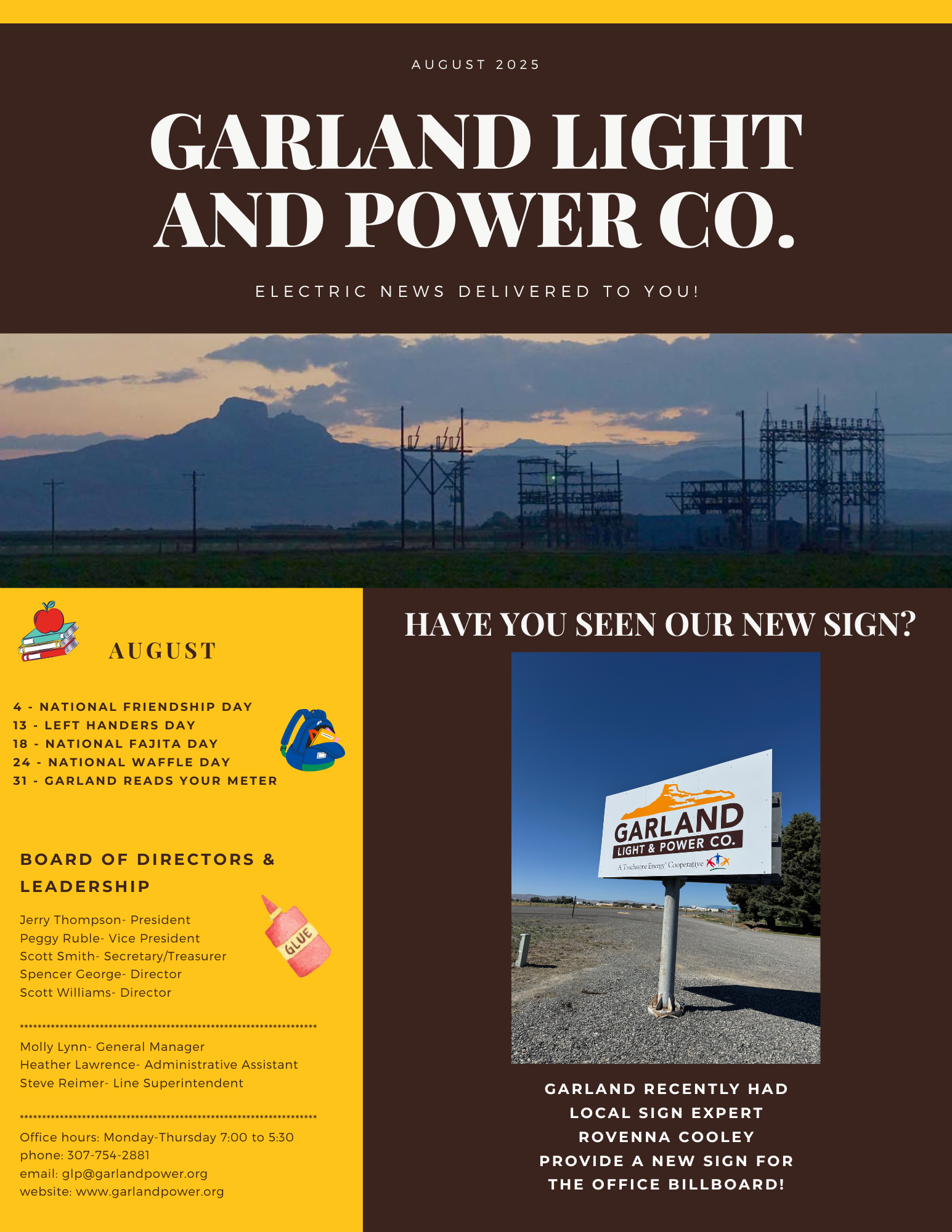 Newsletter Page 1