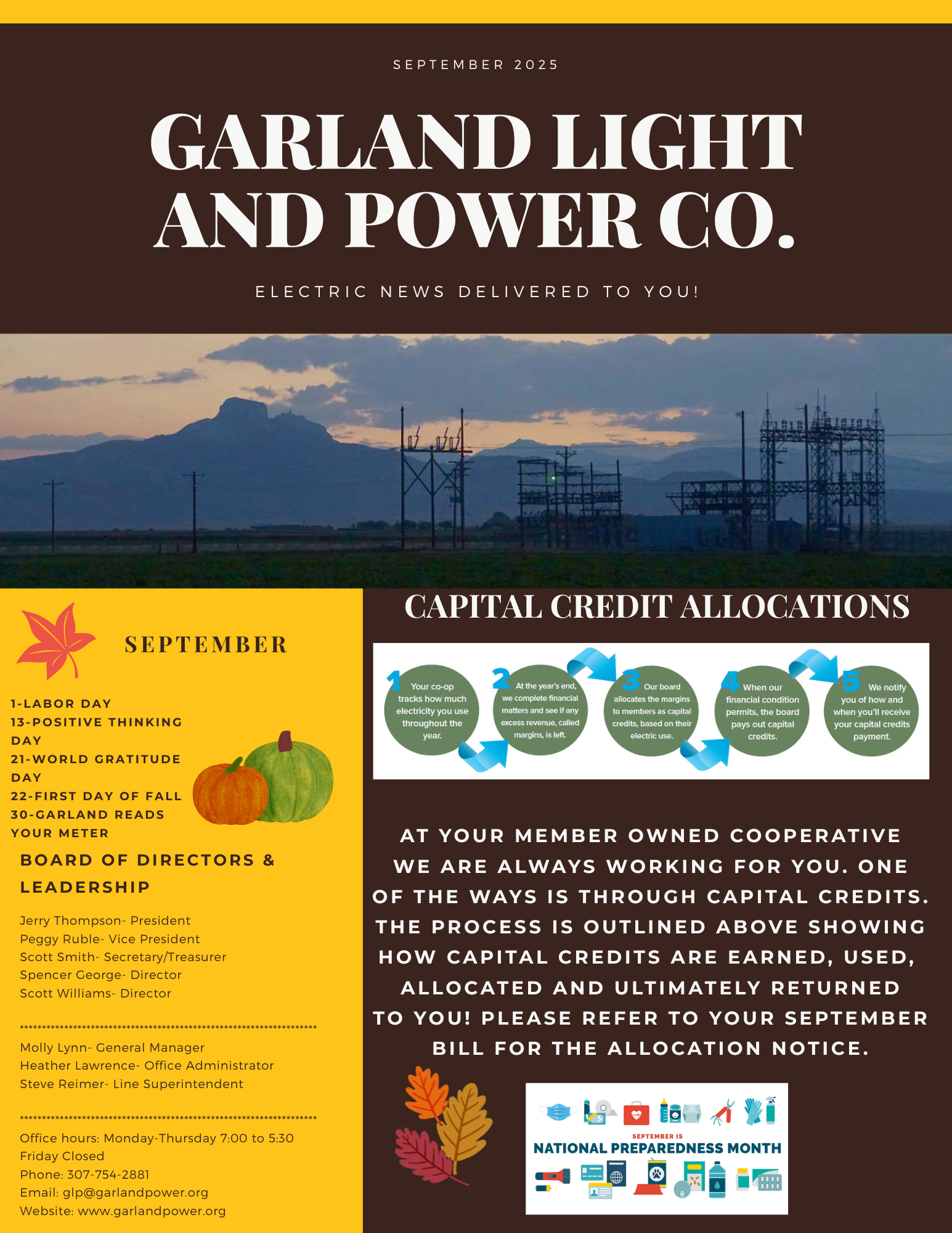 Newsletter Page 1