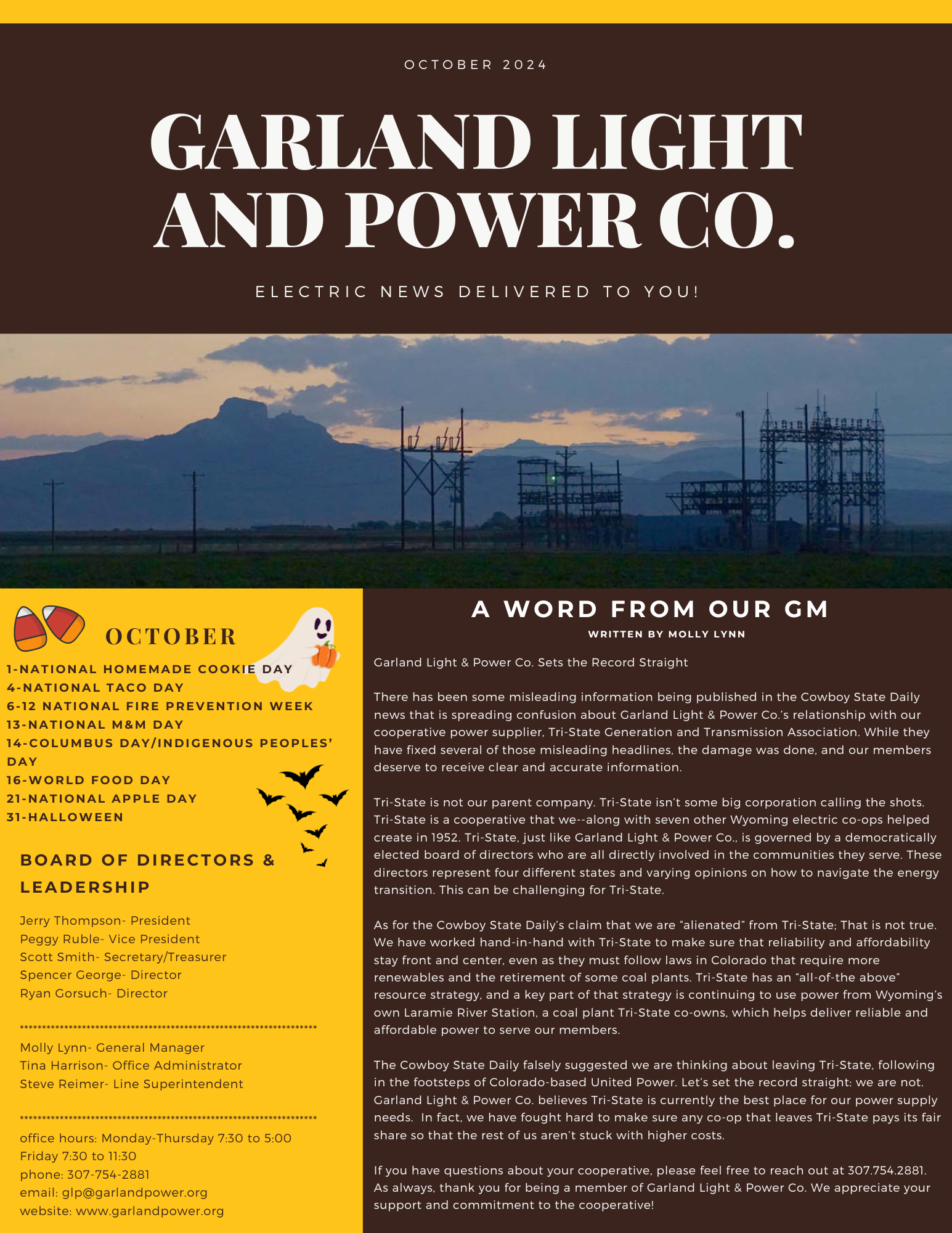 Newsletter Front